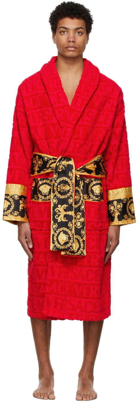 

Халат Red I Heart в стиле барокко Versace