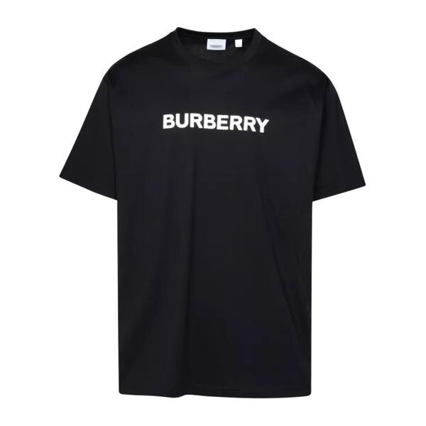

Футболка black cotton t-shirt Burberry, черный