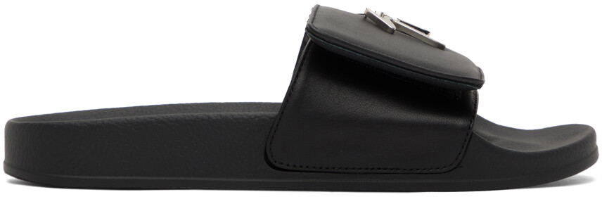 

Черные шлепанцы New Brett Giuseppe Zanotti