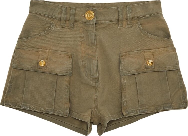 

Шорты Balmain Short Cargo Denim Shorts Taupe, коричневый
