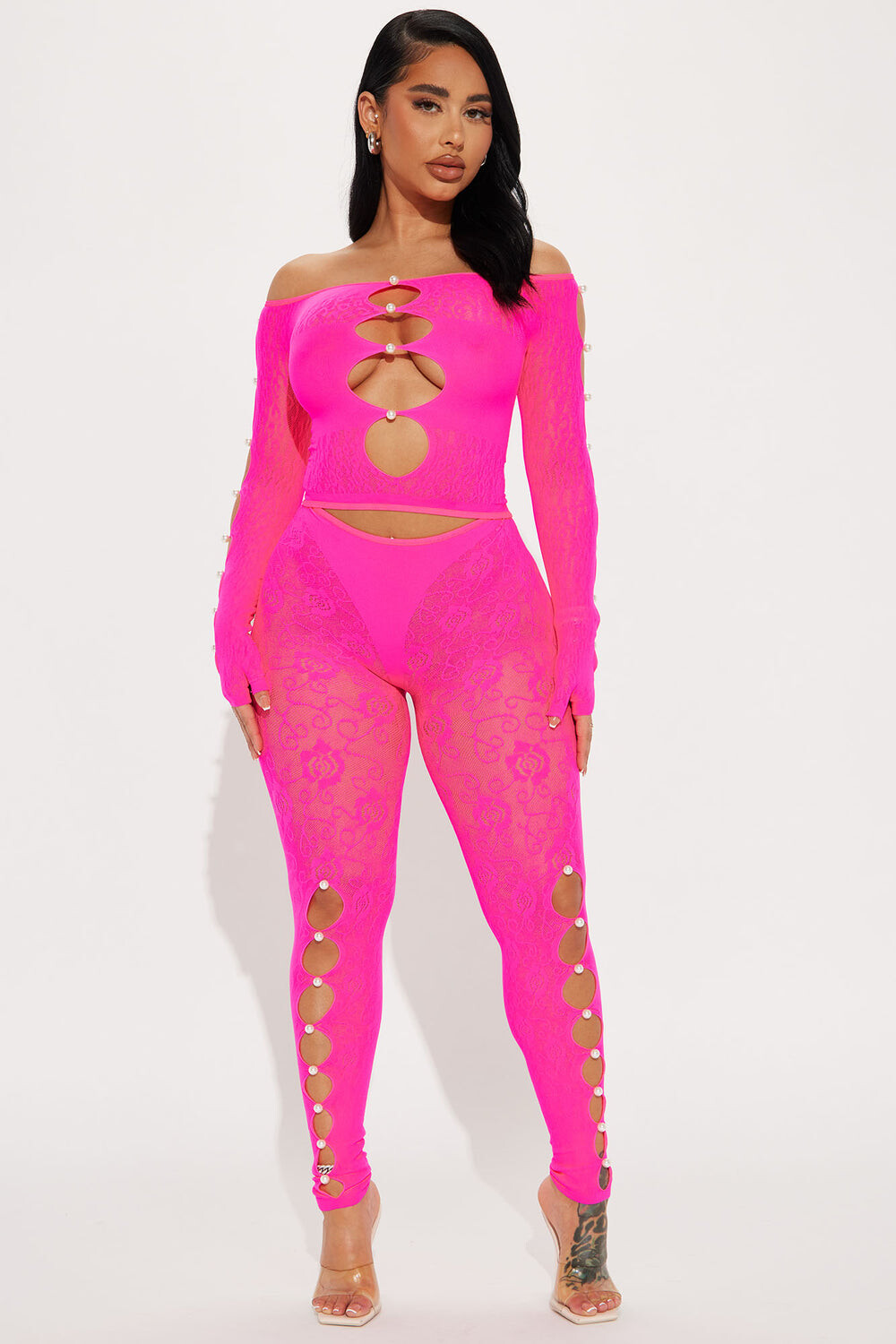

Леггинсы Fashion Nova CHT120211, розовый