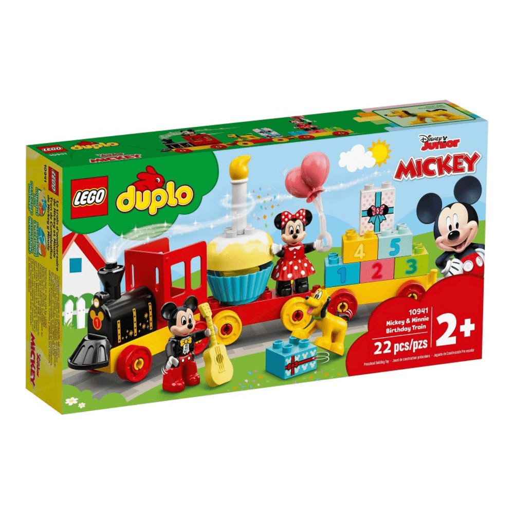 Конструктор LEGO DUPLO 10941 Праздничный поезд Микки и Минни конструктор lego duplo 10955 поезд для животных