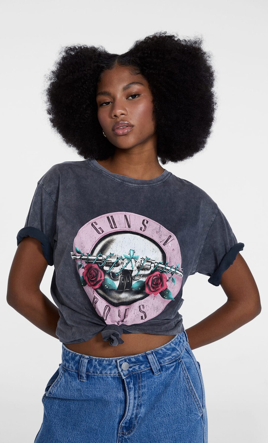 

Официальная футболка guns n' roses Stradivarius, серый