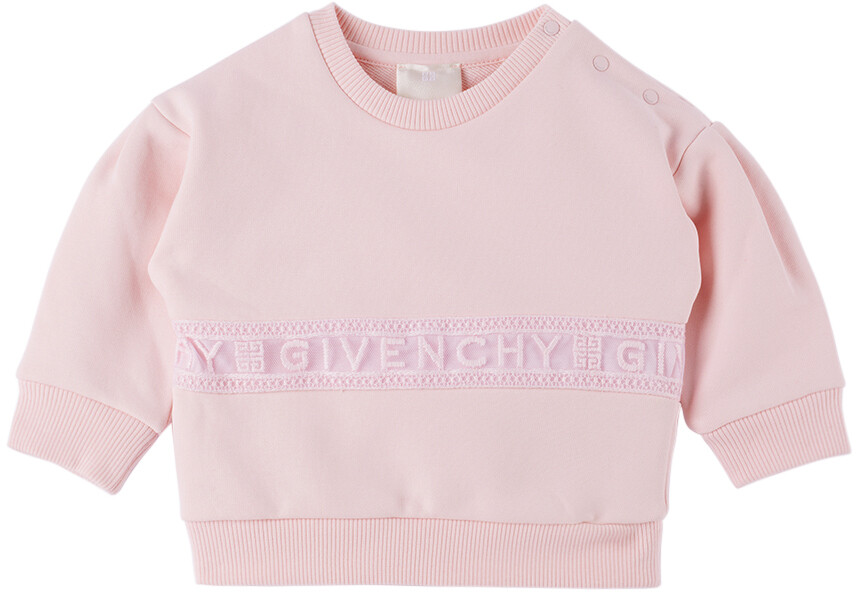 

Детская розовая толстовка со вставками Givenchy