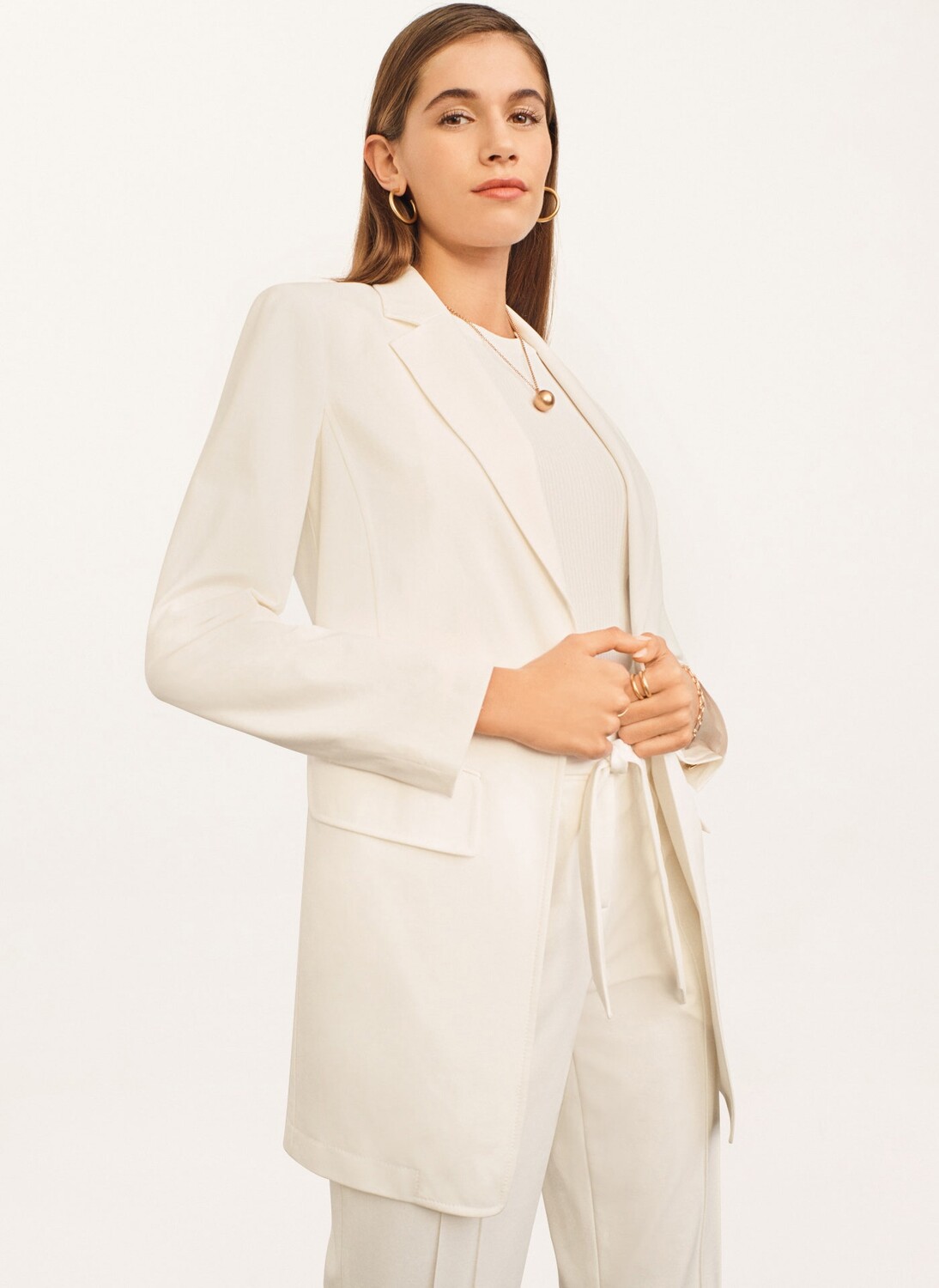 

Длинный пиджак luxe tech Donna Karan