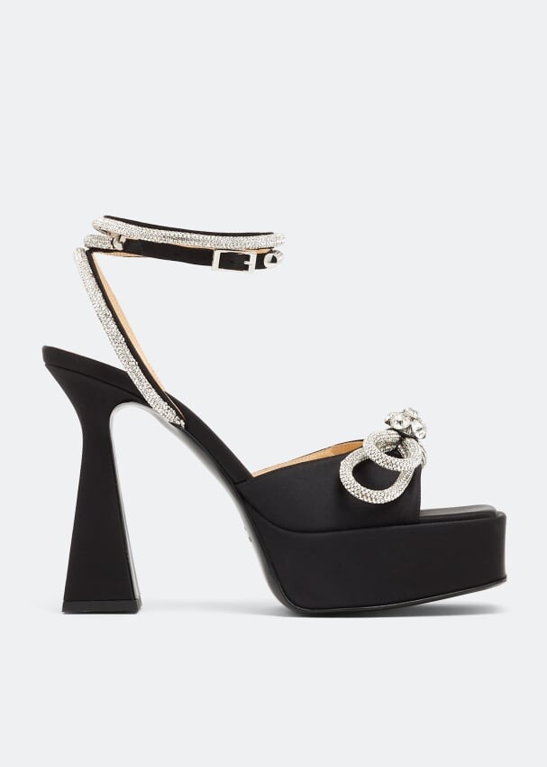 

Сандалии MACH AND MACH Double bow platform sandals, черный
