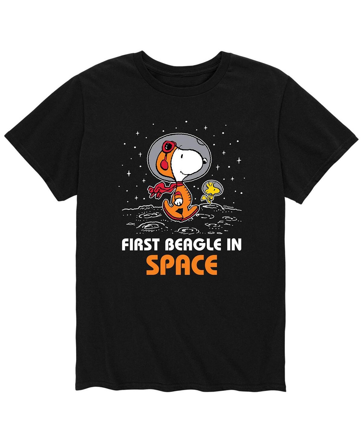 

Мужская футболка peanuts beagle in space AIRWAVES, черный