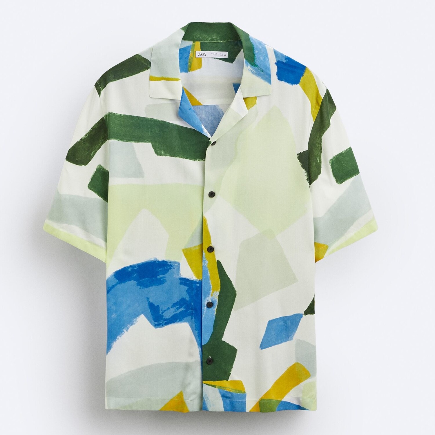 

Рубашка Zara Abstract Print, мультиколор