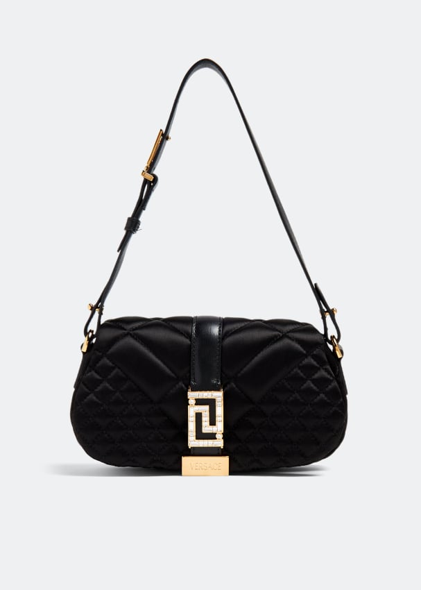 Сумка Versace Greca Goddess Mini, черный сумка через плечо versace greca goddess черный