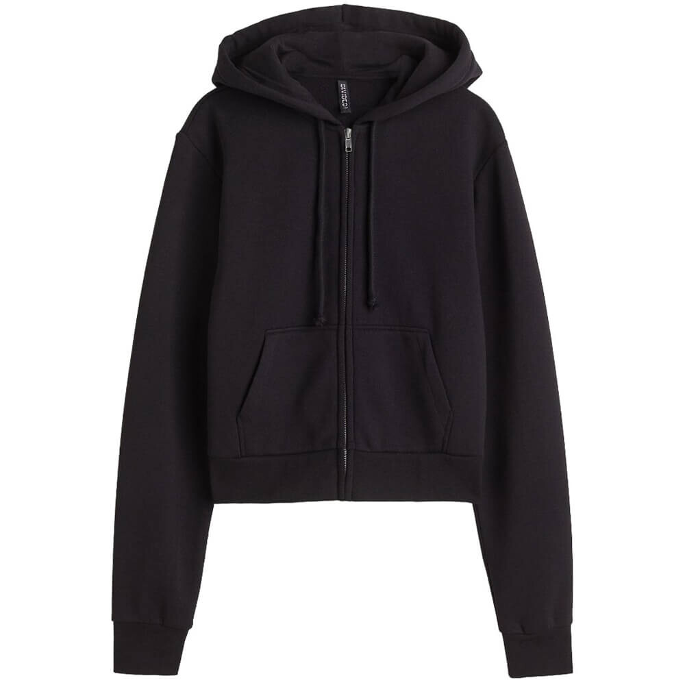 

Толстовка H&M Short Hooded, черный