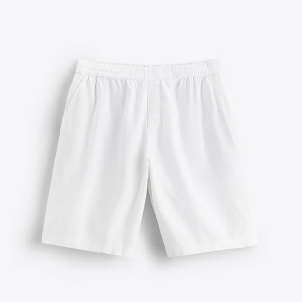 

Шорты Zara Linen - Viscose Bermuda, белый