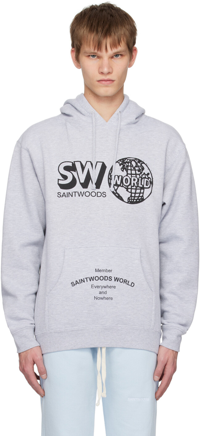 

Толстовка с капюшоном Grey World Member Saintwoods, Серый