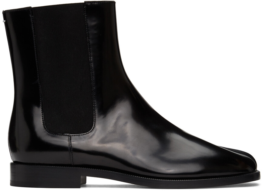 

Черные лакированные ботинки челси таби Maison Margiela