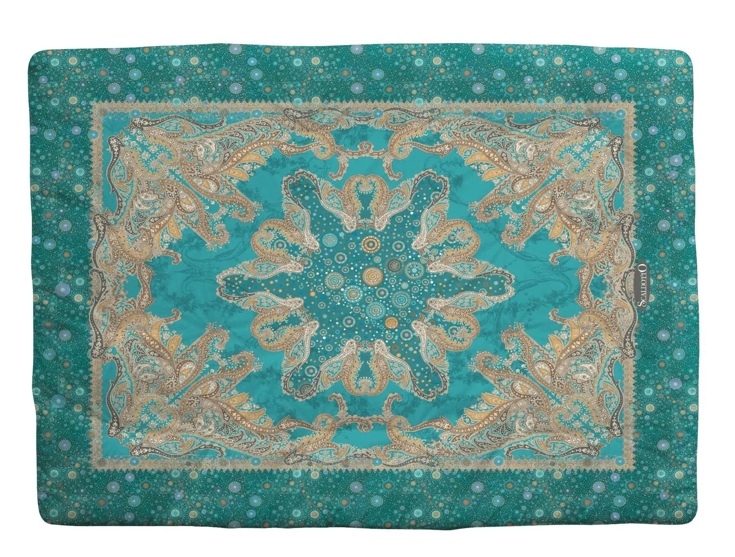 

Плед стеганый Caleffi Sereniss Combed Cotton 130×170, бирюзовый