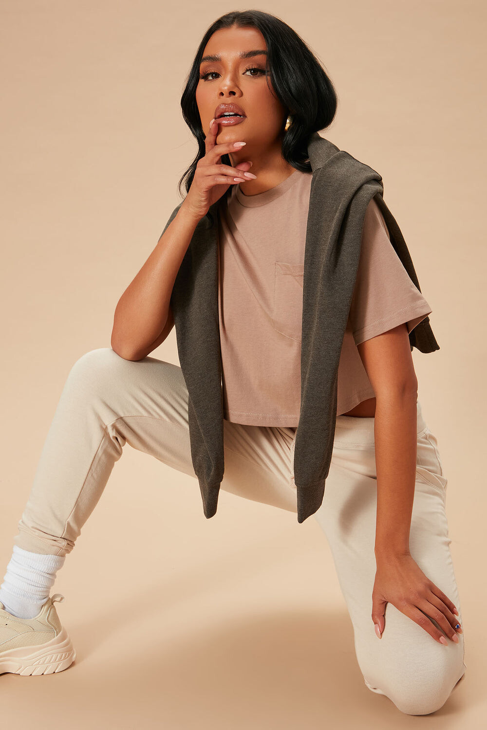 

Топ Fashion Nova ZDCJ100, мокко