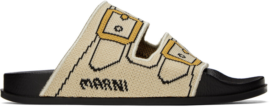 

Сандалии Off-White Trompe L'oeil Marni