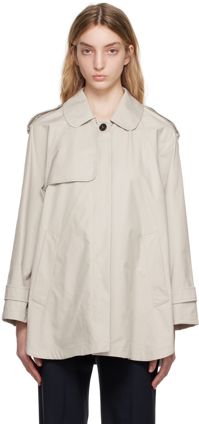 

Дождевик Off-White Gtrench Max Mara, Серый