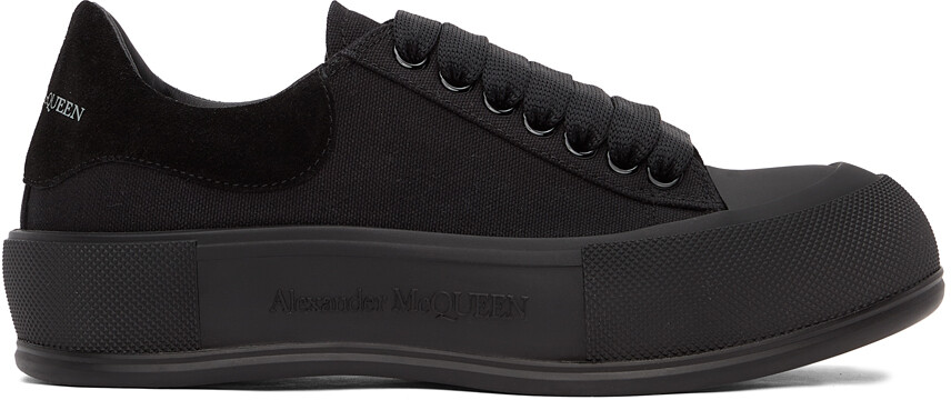 

Черные кроссовки Deck Plimsoll Alexander McQueen