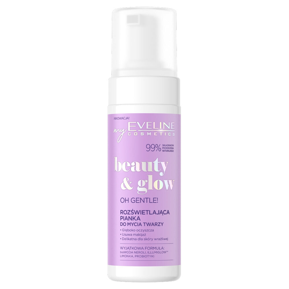 

Eveline Cosmetics Beauty & Glow очищающая пенка для лица с эффектом сияния 150мл