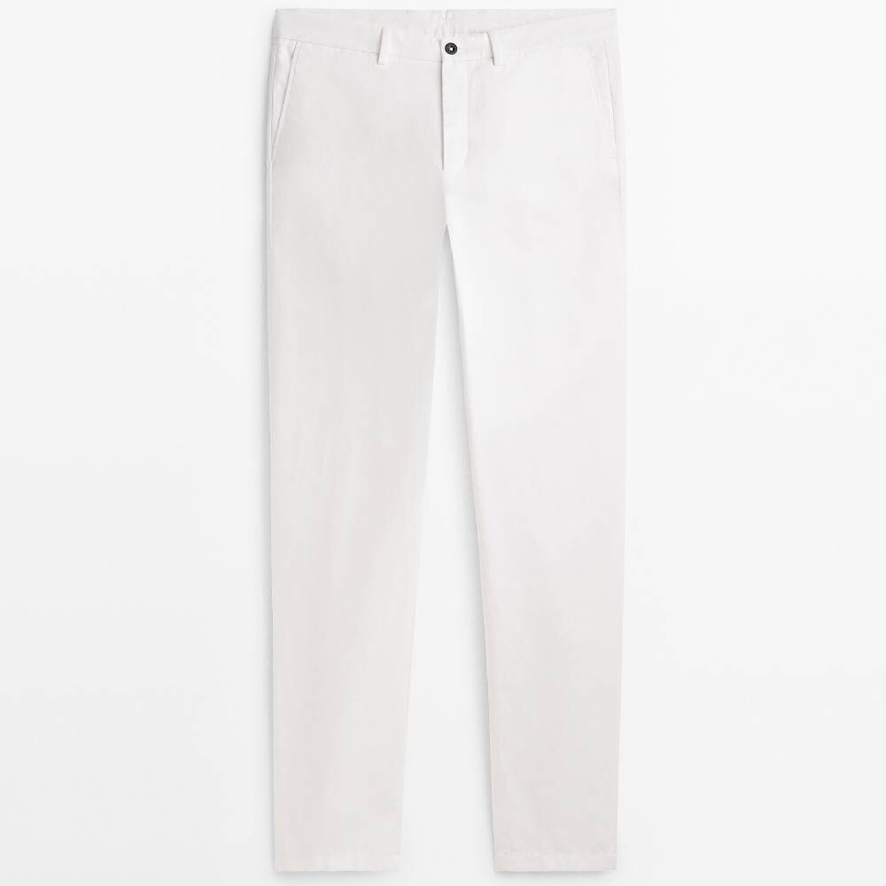 

Брюки Massimo Dutti Relaxed Fit, белый
