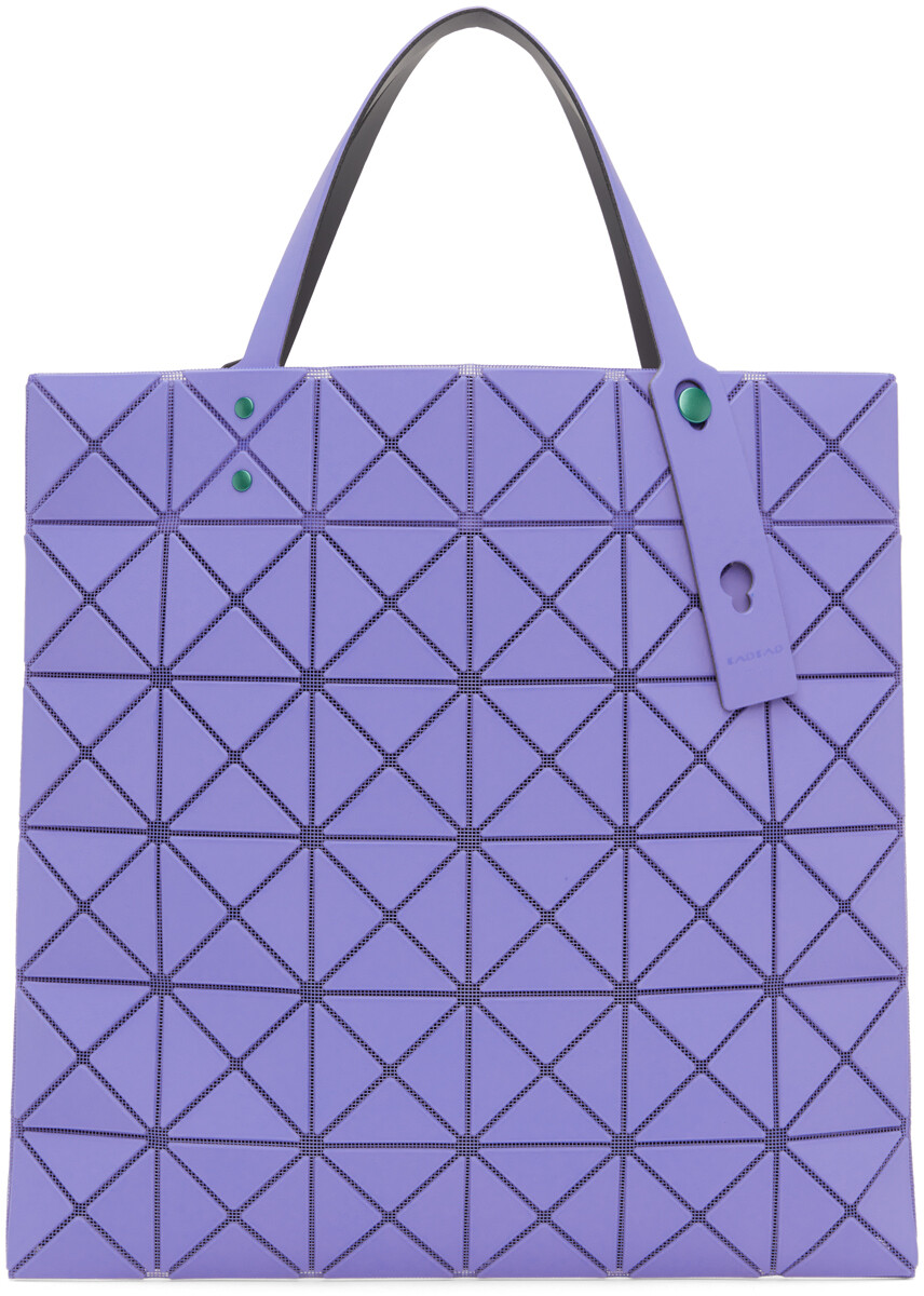 

Синяя однотонная большая сумка Lucent Bao Bao Issey Miyake