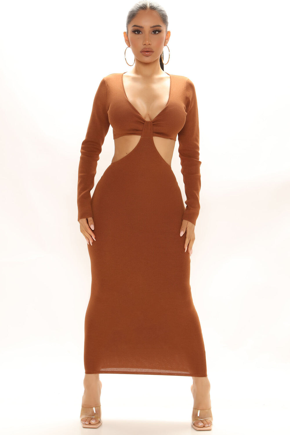 

Платье Fashion Nova ID4159, коньяк