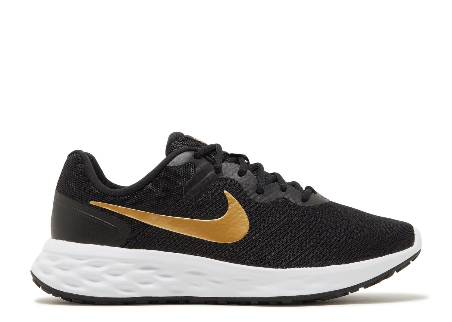 Кроссовки Nike Revolution 6 'Black Metallic Gold', черный кроссовки woden monica metallic gold