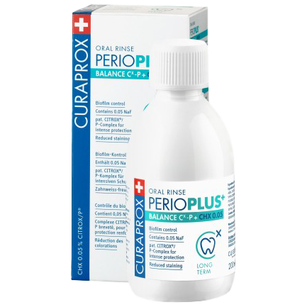 цена Curaprox Perio Plus+ Balance жидкость для полоскания рта, 200 мл