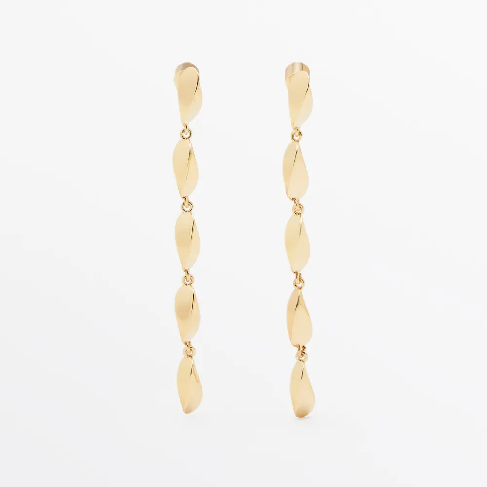 

Серьги Massimo Dutti Multi-piece Dangle, золотистый