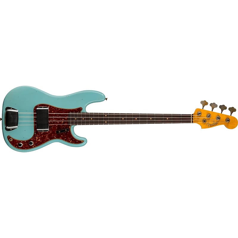 

Fender Custom Shop '63 P Bass Journeyman Relic, Rosewood, Aged Daphne Blue 9235001587