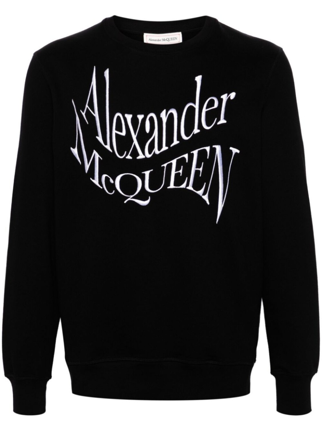 

Alexander McQueen толстовка с вышитым логотипом, черный