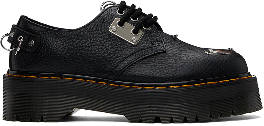 

Черные дерби с пирсингом 1461 Quad Dr. Martens