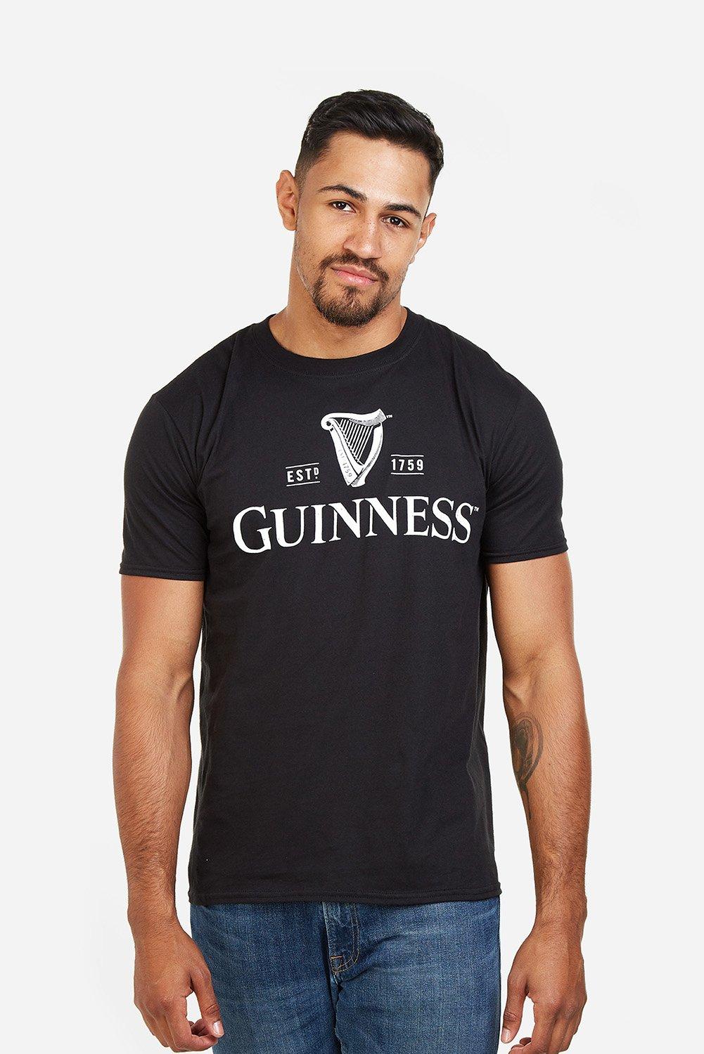 Мужская футболка с моно-логотипом Guinness, черный