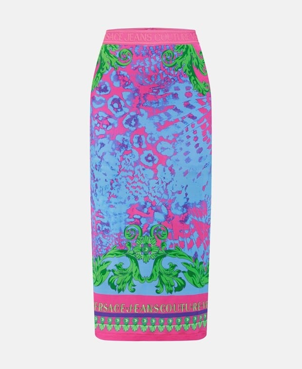 

Юбка карандаш Versace Jeans Couture, шиферно-синий