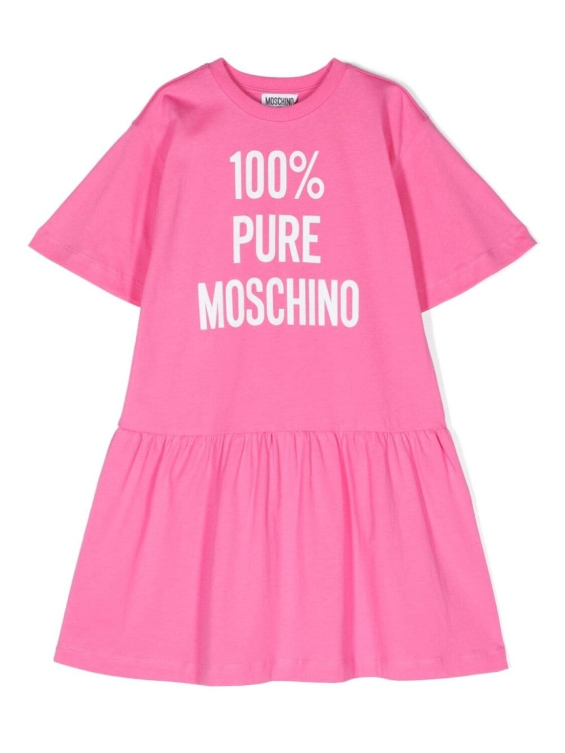 

Moschino Kids платье с логотипом, розовый