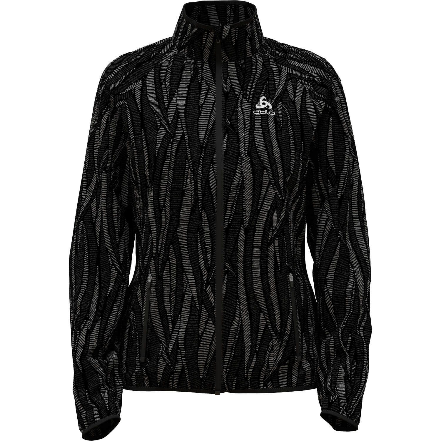 

Куртка софтшелл Odlo Jacke Essential Light Print, черный