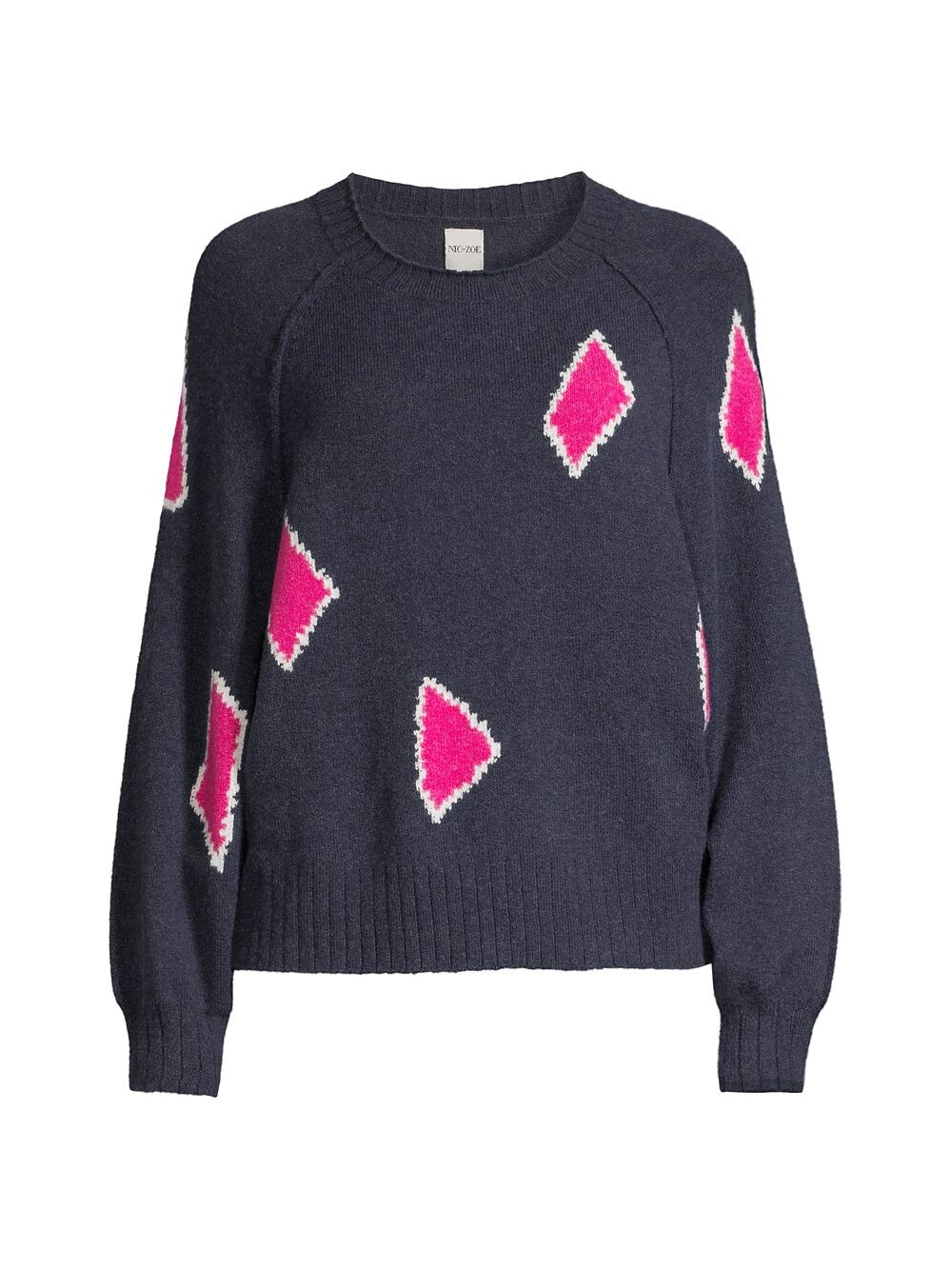 

Свитер Petite Cozy Up с геометрическим рисунком NIC+ZOE, Petites, розовый