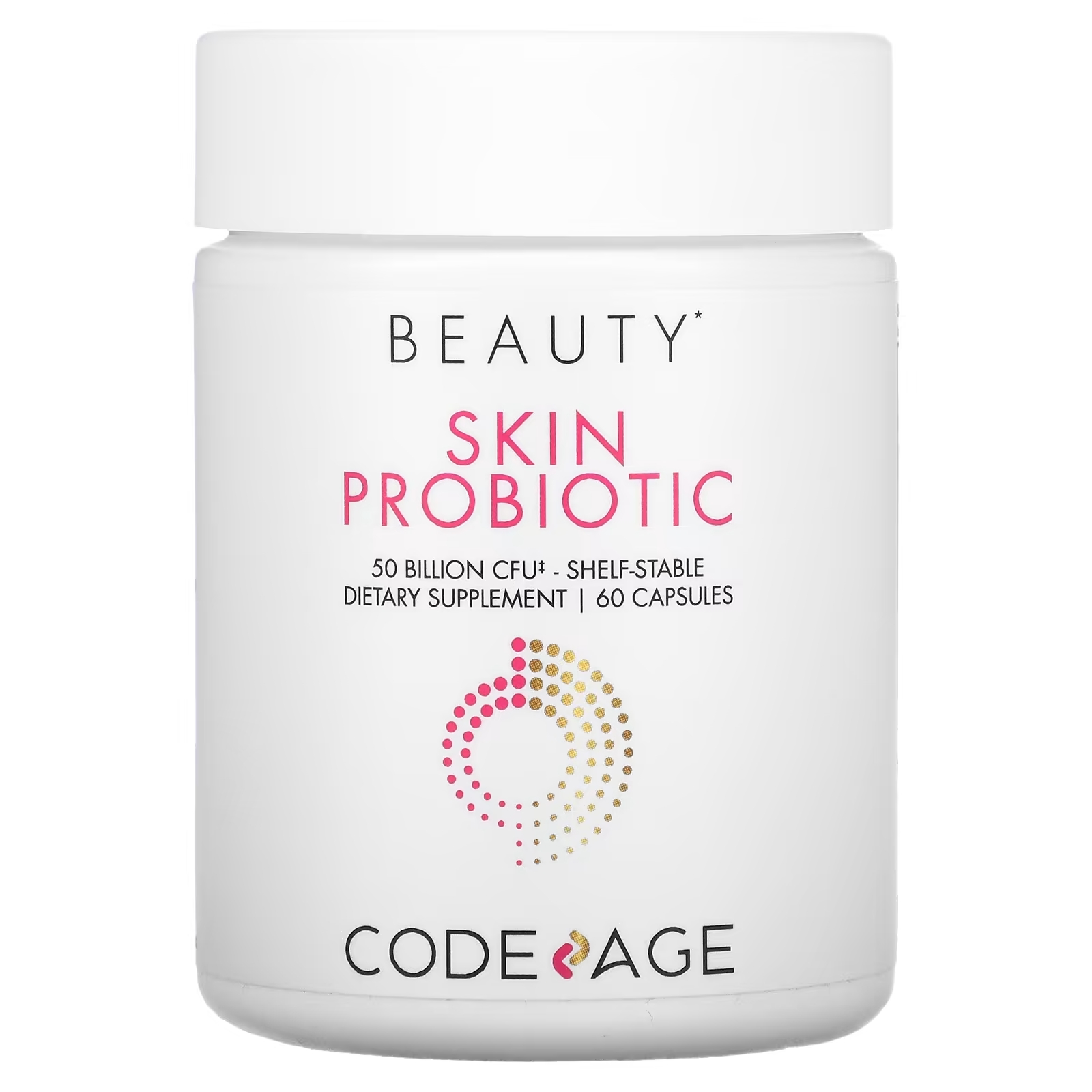 Codeage Пробиотик для кожи длительного хранения 50 млрд КОЕ, 60 капсул