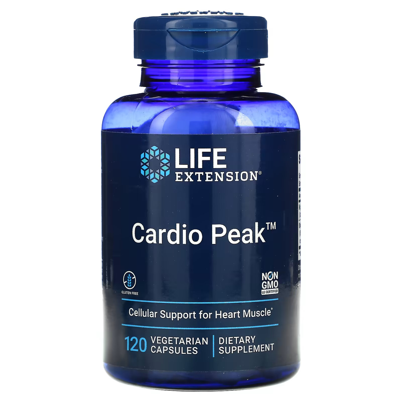 Life Extension, Cardio Peak, 120 вегетарианских капсул life extension средство для оптимизации энергии митохондрий с pqq 120 вегетарианских капсул