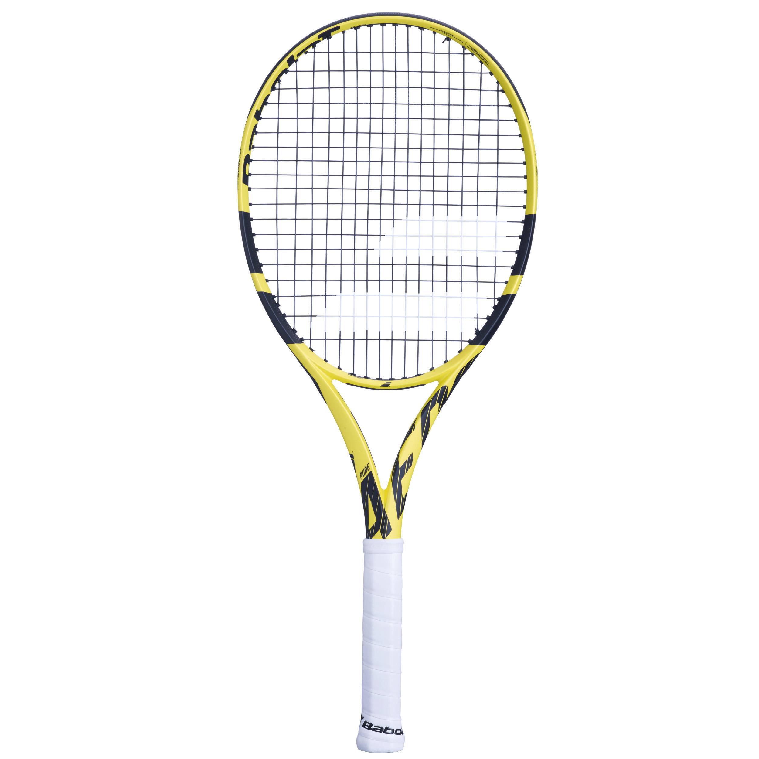 Теннисная ракетка Babolat - Pure Aero 300 г, темно-серый/неоново-желтый/черный ракетка для большого тенниса детская babolat aero junior 26 желтый