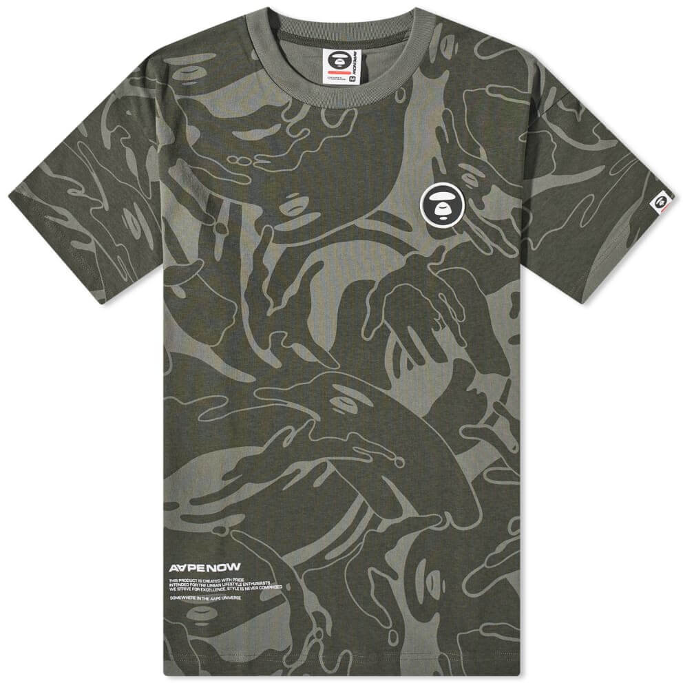 

Футболка AAPE Now Camo Badge Tee
