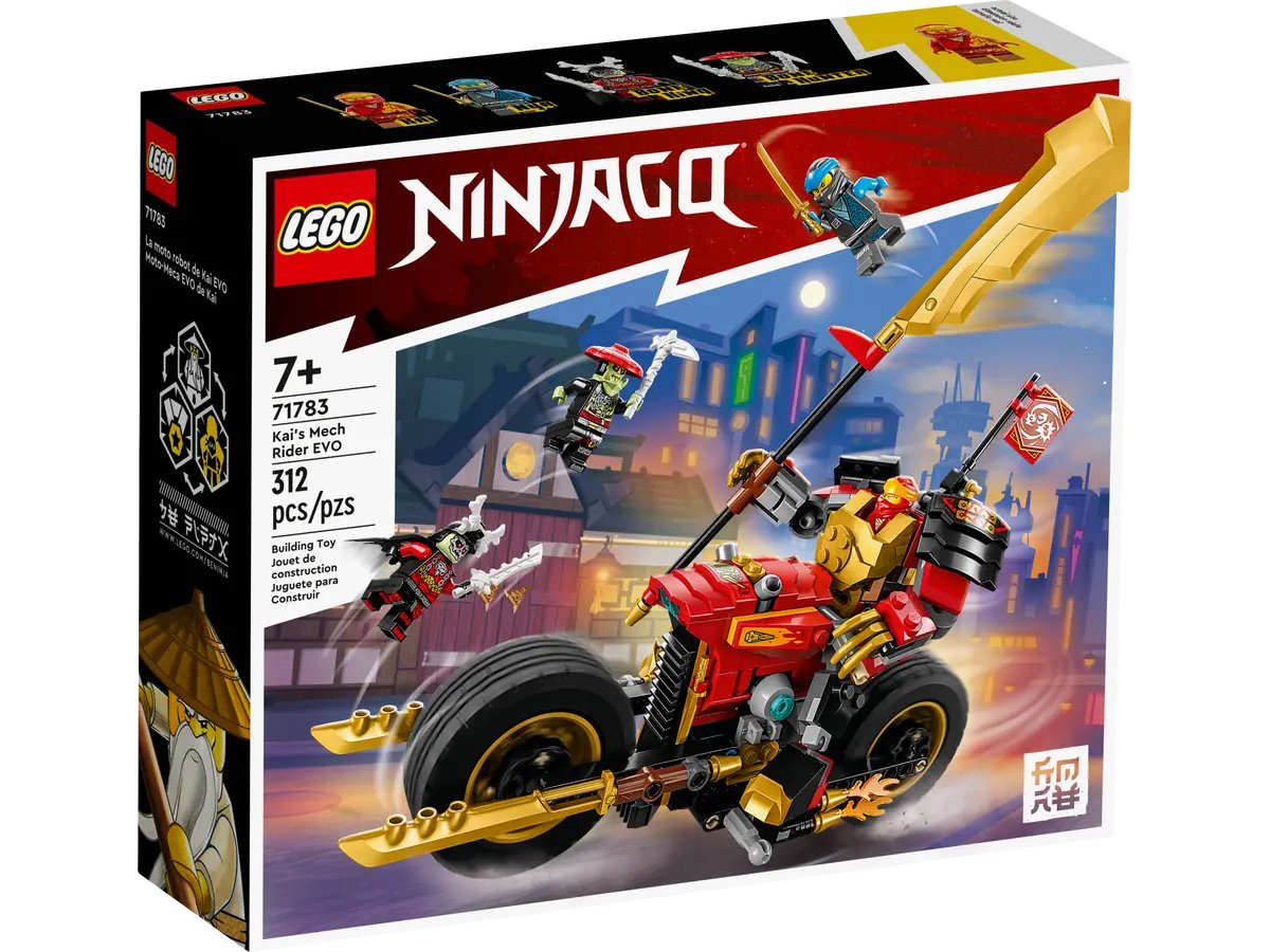 Конструктор Lego Ninjago Kai’s Mech Rider EVO 71783, 312 деталей конструктор lego ninjago механический гонщик кай evo 71783 l