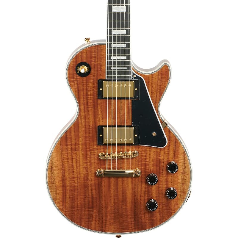 Электрогитара Epiphone Les Paul Custom Koa, натуральный цвет