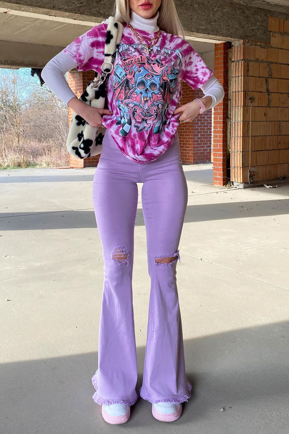 

Джинсы Fashion Nova P1708MD, лавандовый