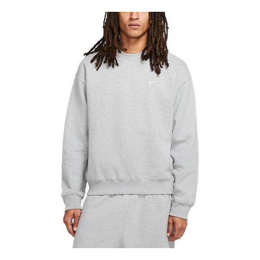 

Худи Nike Lab Fleece Crew Solid Color Plush Stay Warm Sports DA0318-063, серый