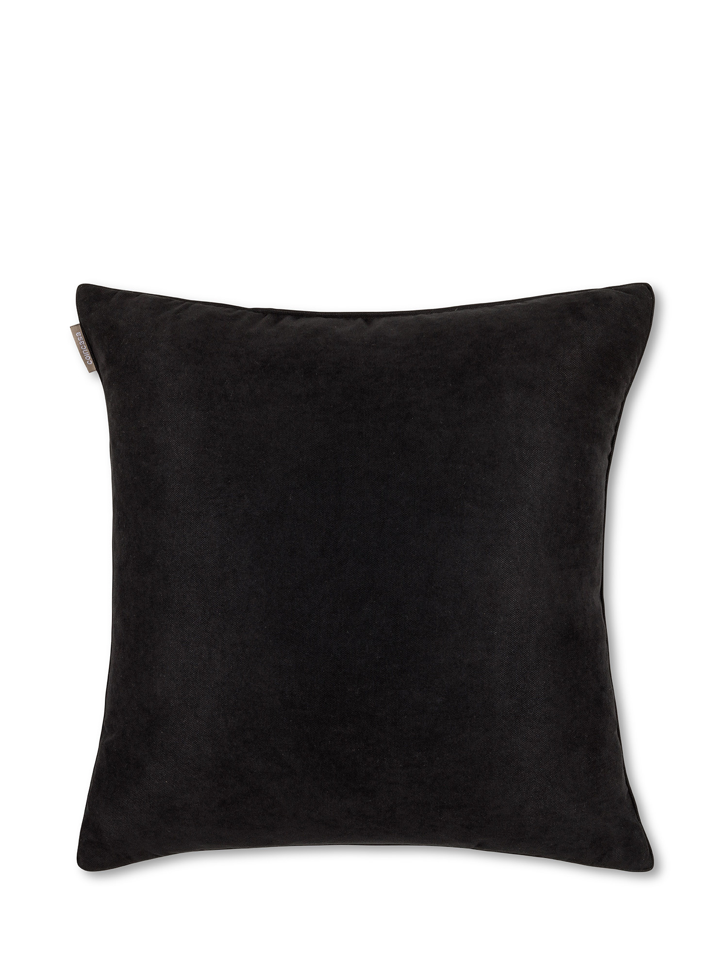Однотонная меланжевая подушка Coincasa, черный