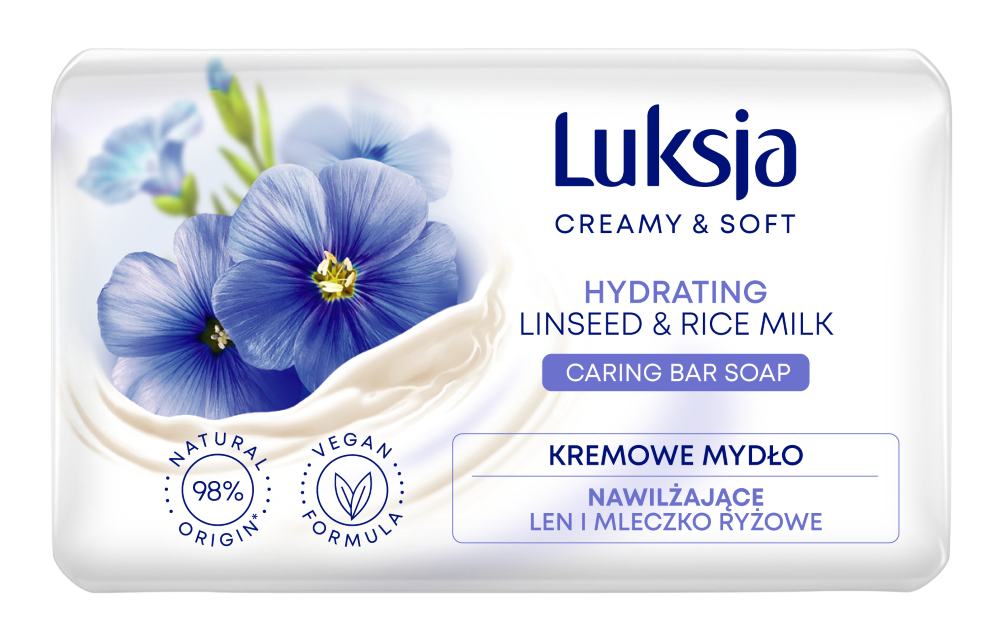 Luksja Linseed кусковое мыло, 90 г