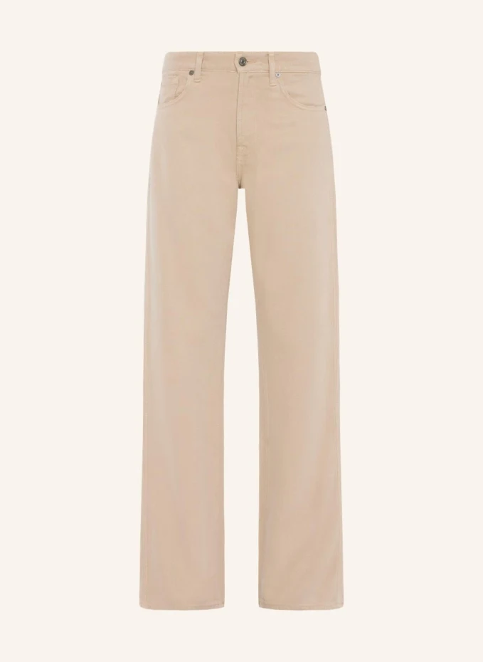 

Брюки tess trouser прямого кроя 7 For All Mankind, бежевый