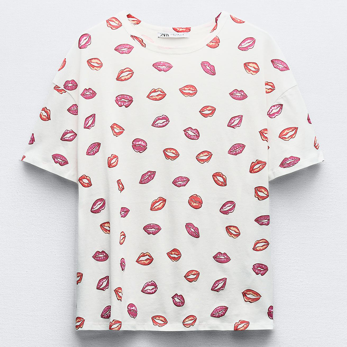 Футболка Zara Printed, мультиколор рубашка zara flowing printed мультиколор