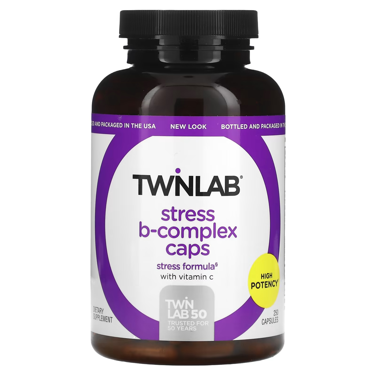 цена Twinlab Капсулы с витаминами группы B против стресса, 250 капсул